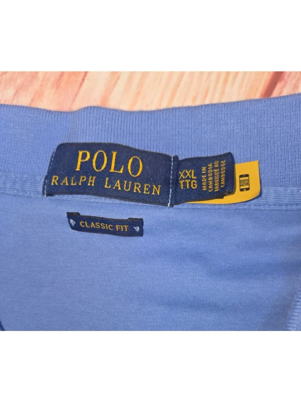 Polo Ralph Lauren Mens Blue Classic Fit Polo Shirt 2XL